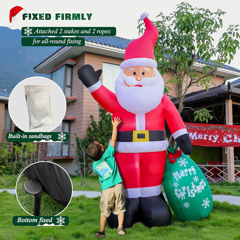 Giant inflatable santa sale